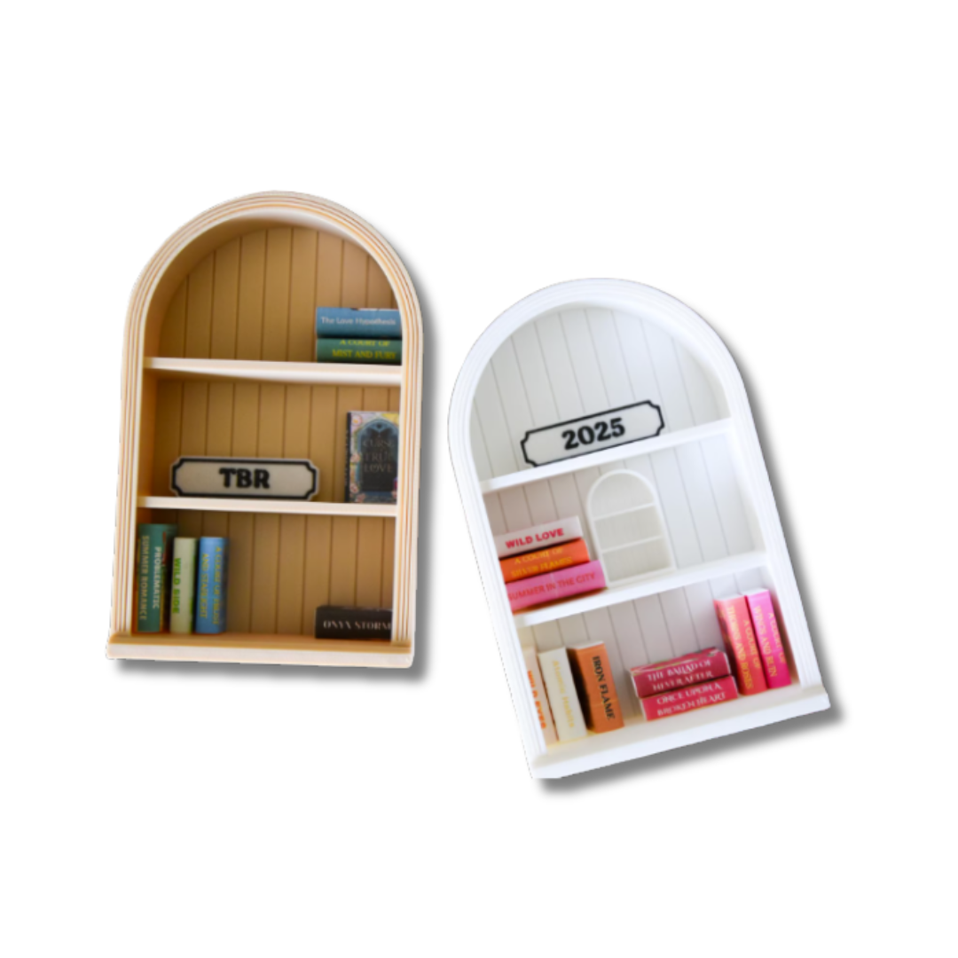 Arched Mini Bookshelf- 1:12 scale