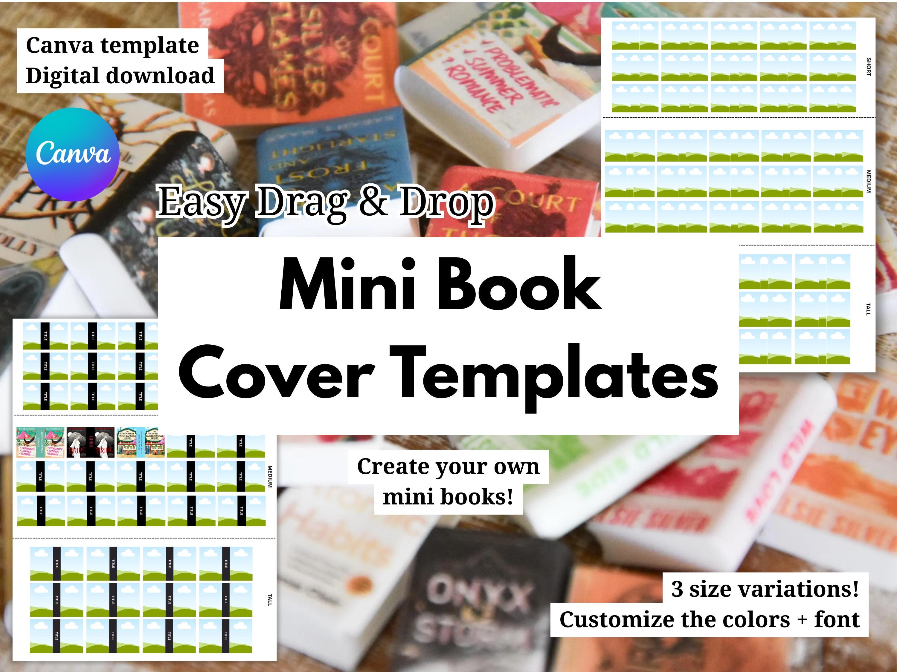 Blank Mini Book Template- Digital Download