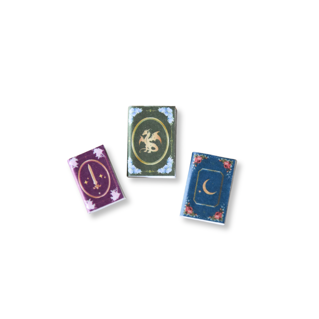 Floral Fantasy 3 DIY Mini Books- 1:12 scale