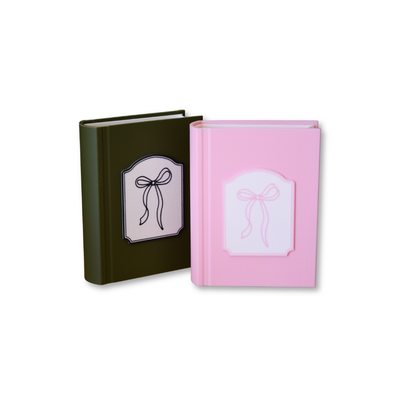 Book-Shaped Bookmark Holder- Bow