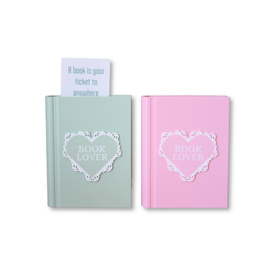 Book-Shaped Bookmark Holder- Book Lover Heart