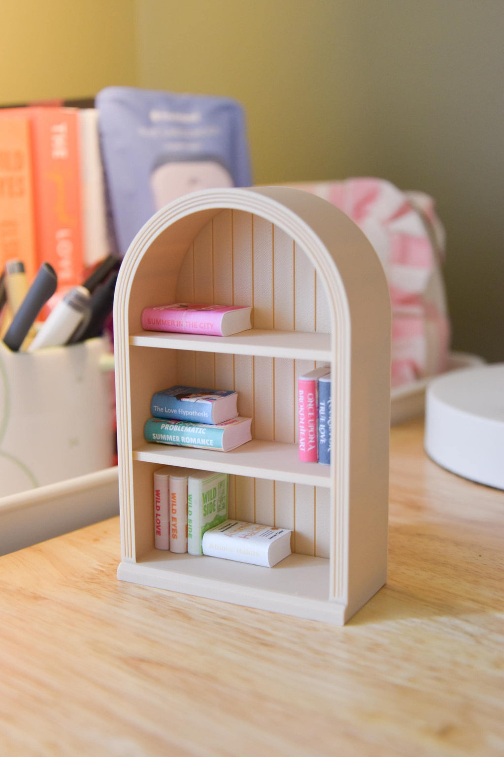 Arched Mini Bookshelf- 1:12 scale