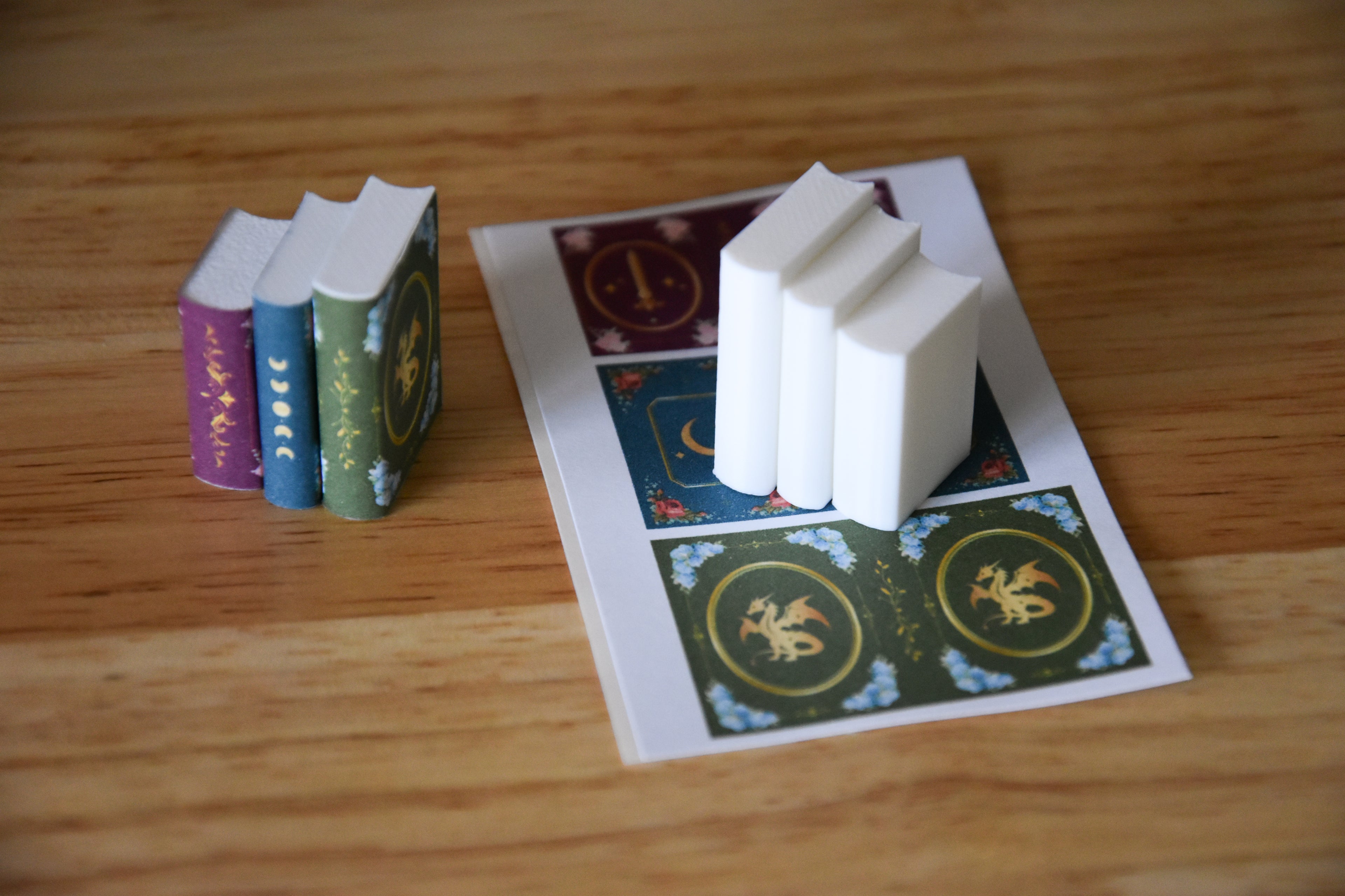 Floral Fantasy 3 DIY Mini Books- 1:12 scale