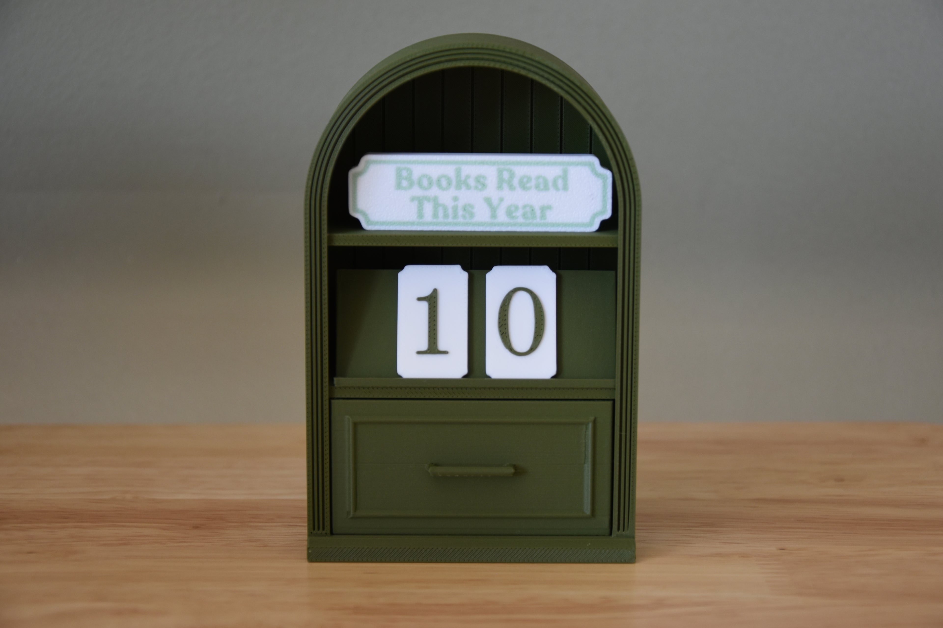 Fancy Book Counter Sign- 1:12 scale