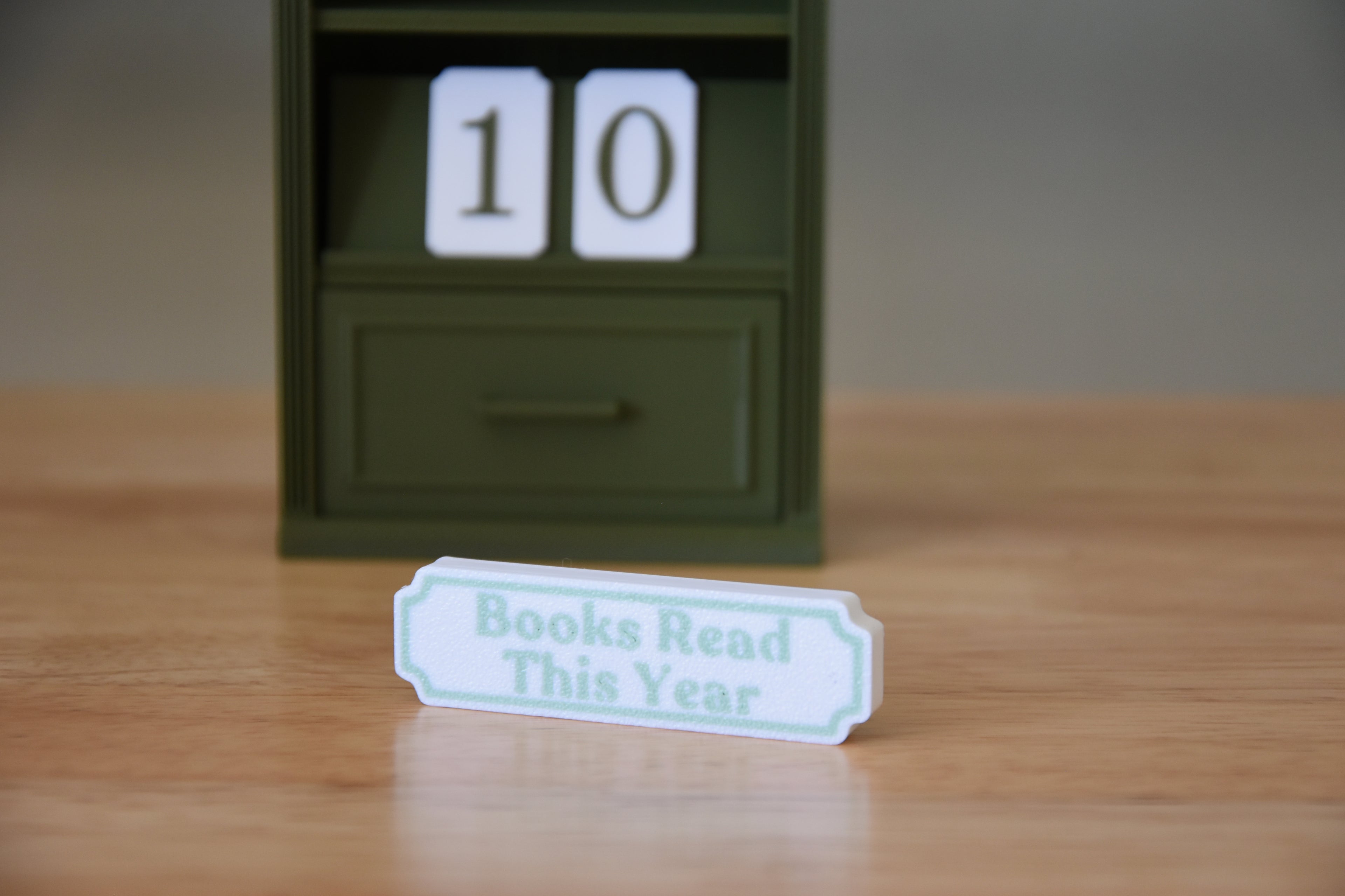 Fancy Book Counter Sign- 1:12 scale