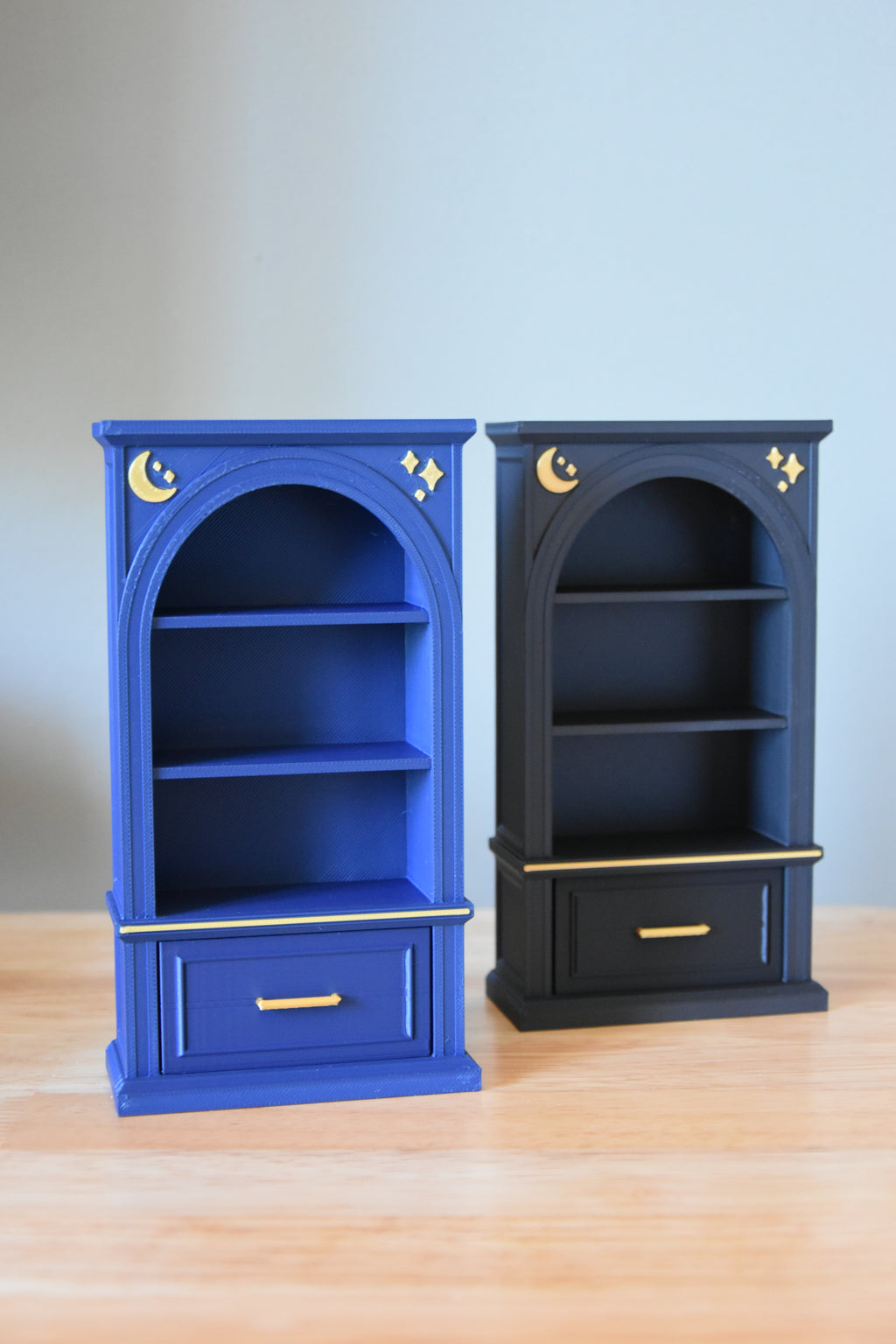 Celestial Tall Mini Bookshelf and Drawer- Special edition, 1:12 scale