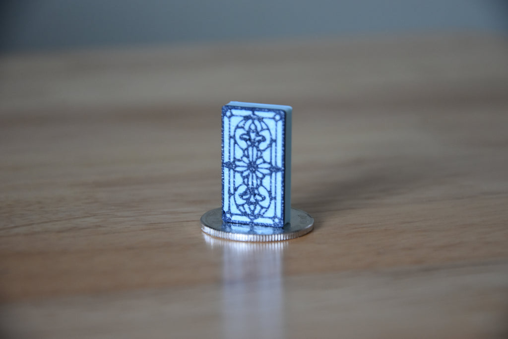 Rectangle Stained Glass Art- Mini 1:12 scale