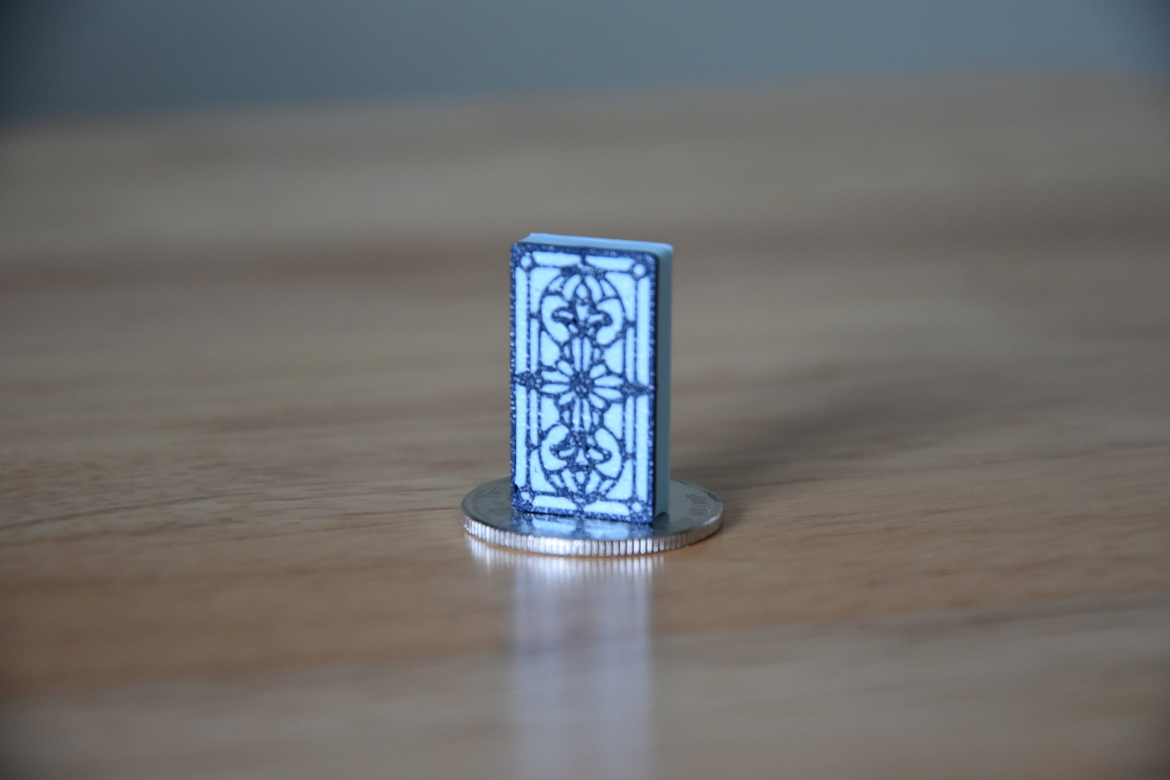 Rectangle Stained Glass Art- Mini 1:12 scale