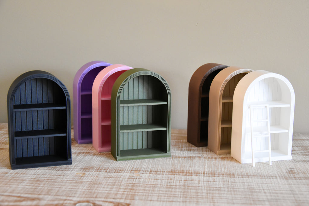 Arched Mini Bookshelf- 1:12 scale