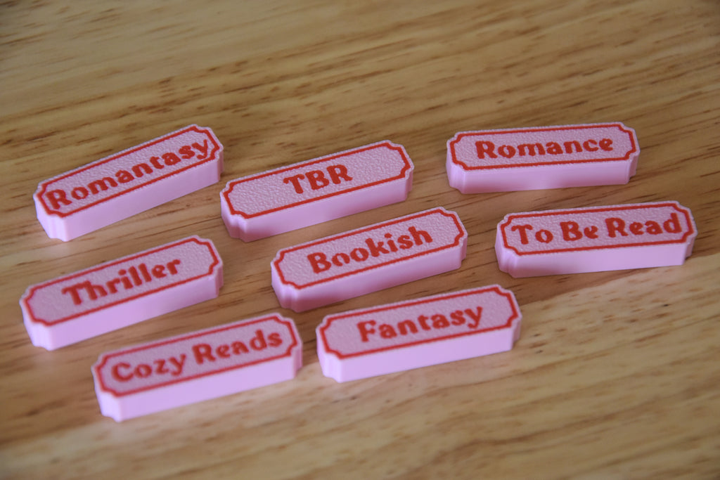 Fancy Bookshelf Signs- Mini 1:12 scale