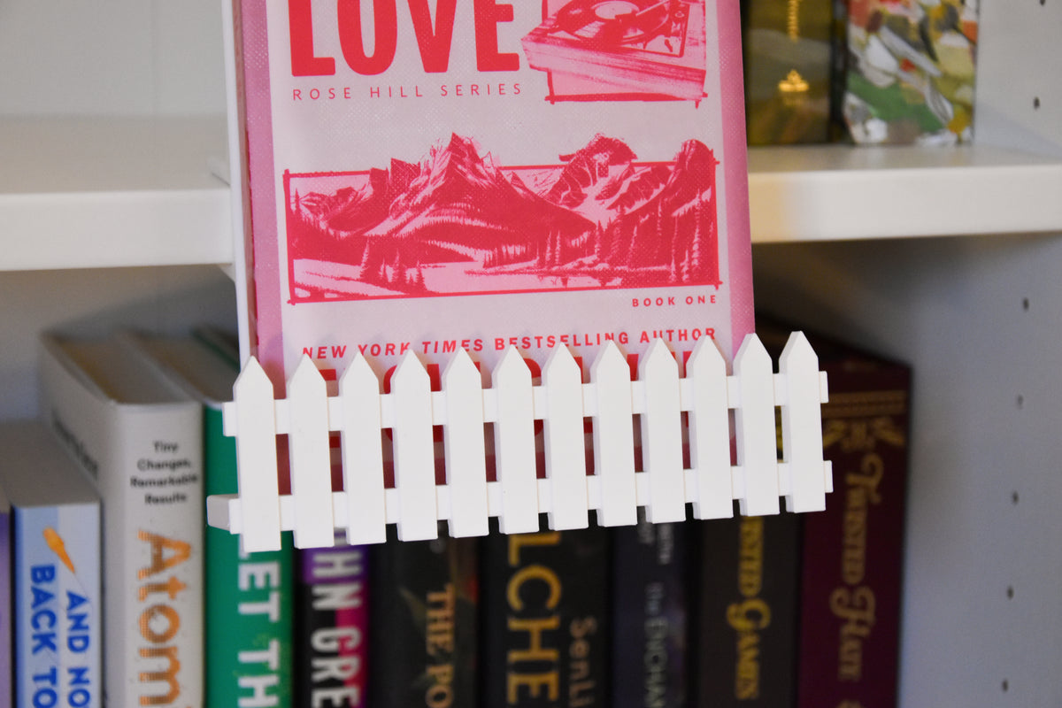 White Picket Fence- Floating Book Display Trim