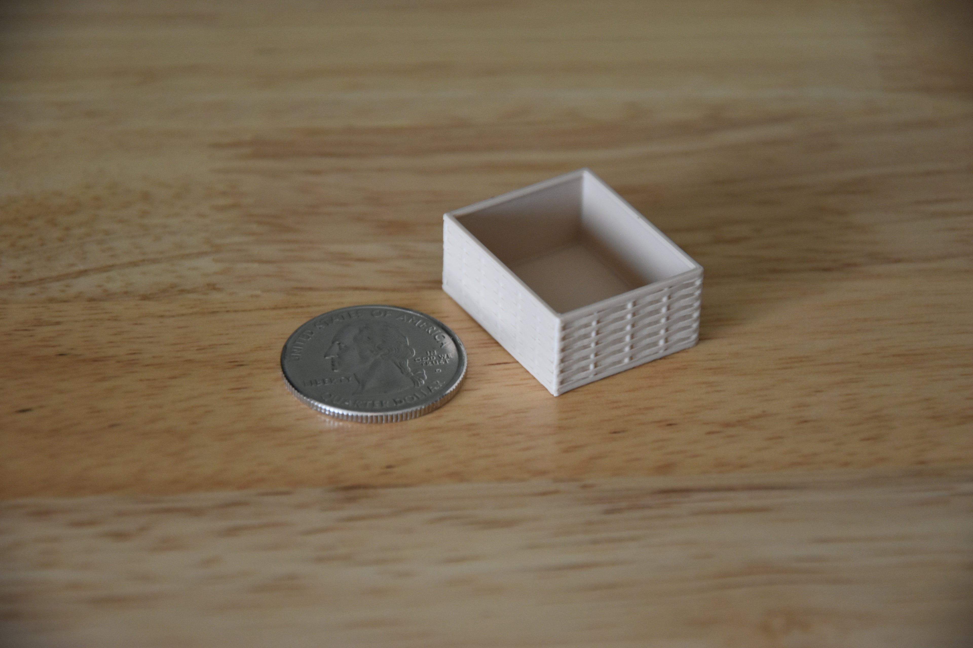 Wicker Basket- Mini 1:12 scale