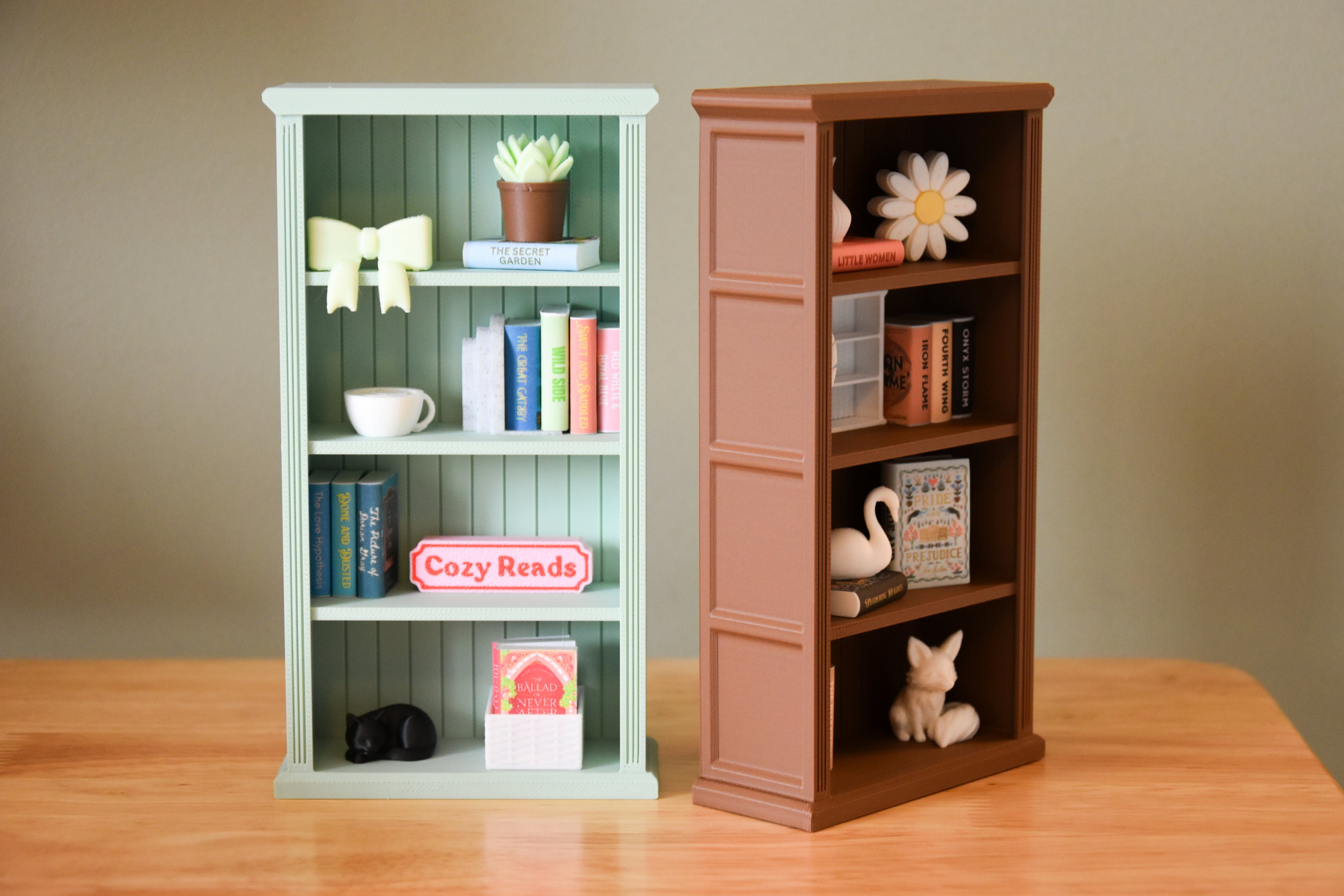 Classic Tall Mini Bookshelf- 1:12 scale