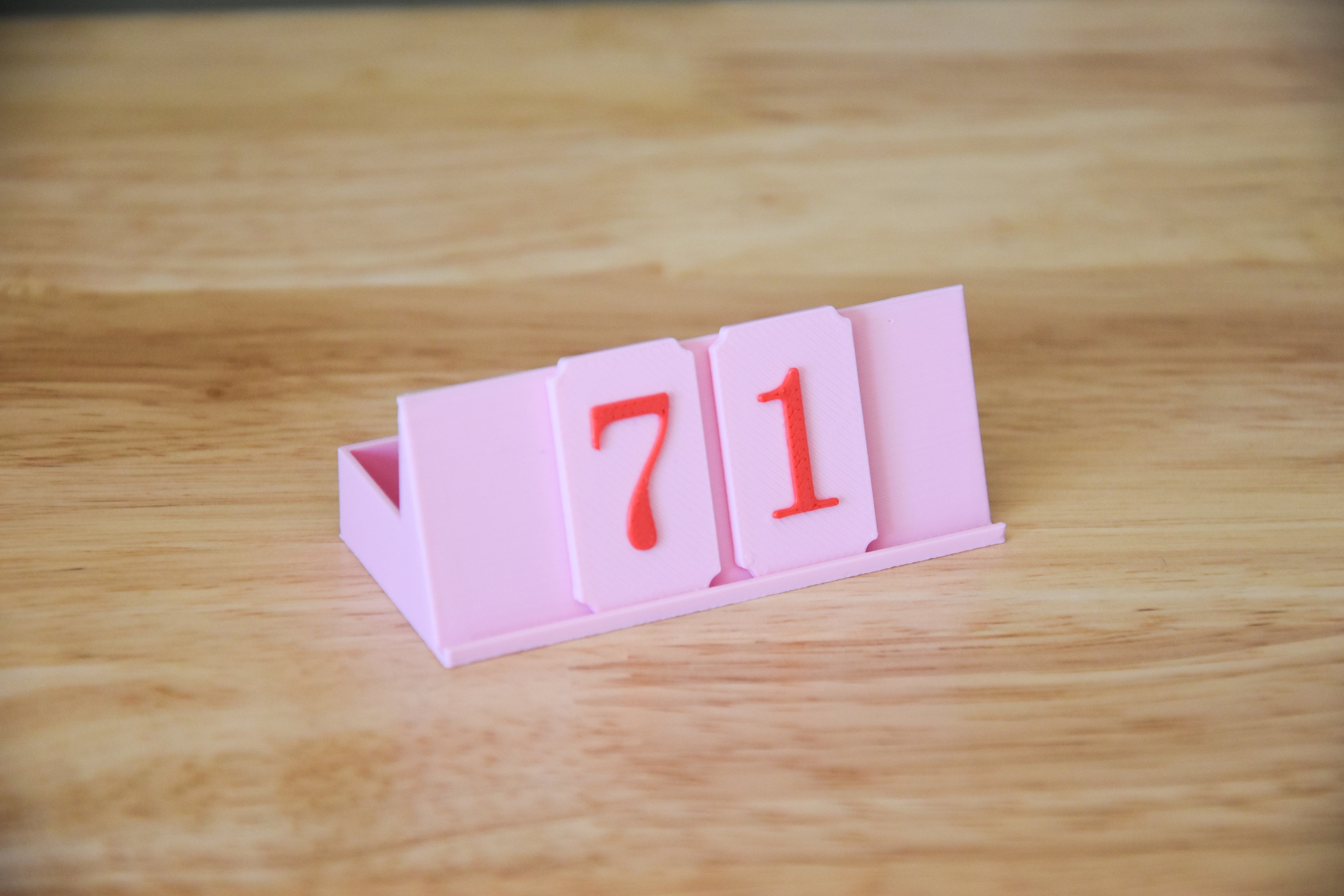 Number Tiles 3 Pack & Stand- 1:12 scale