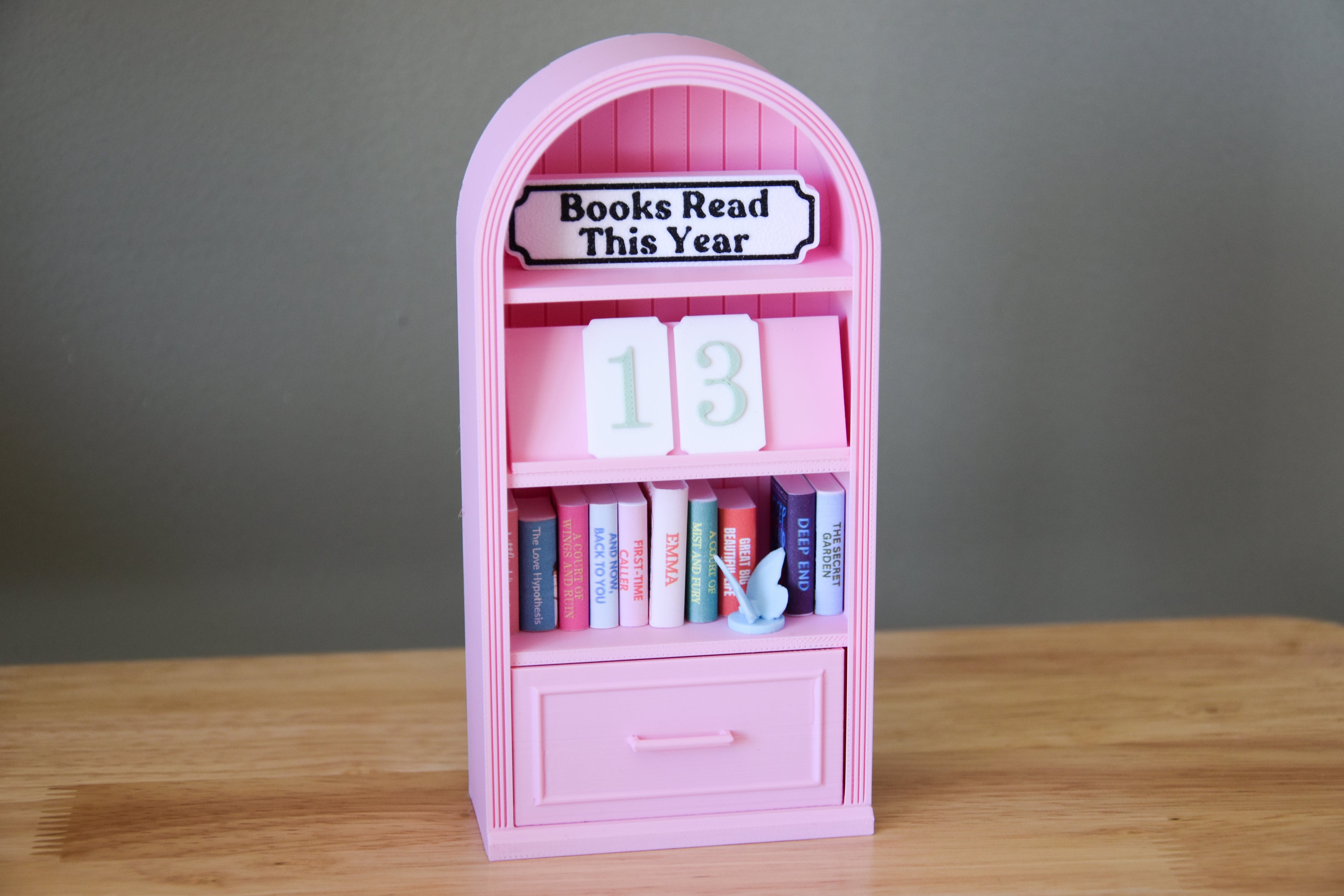 Fancy Book Counter Sign- 1:12 scale