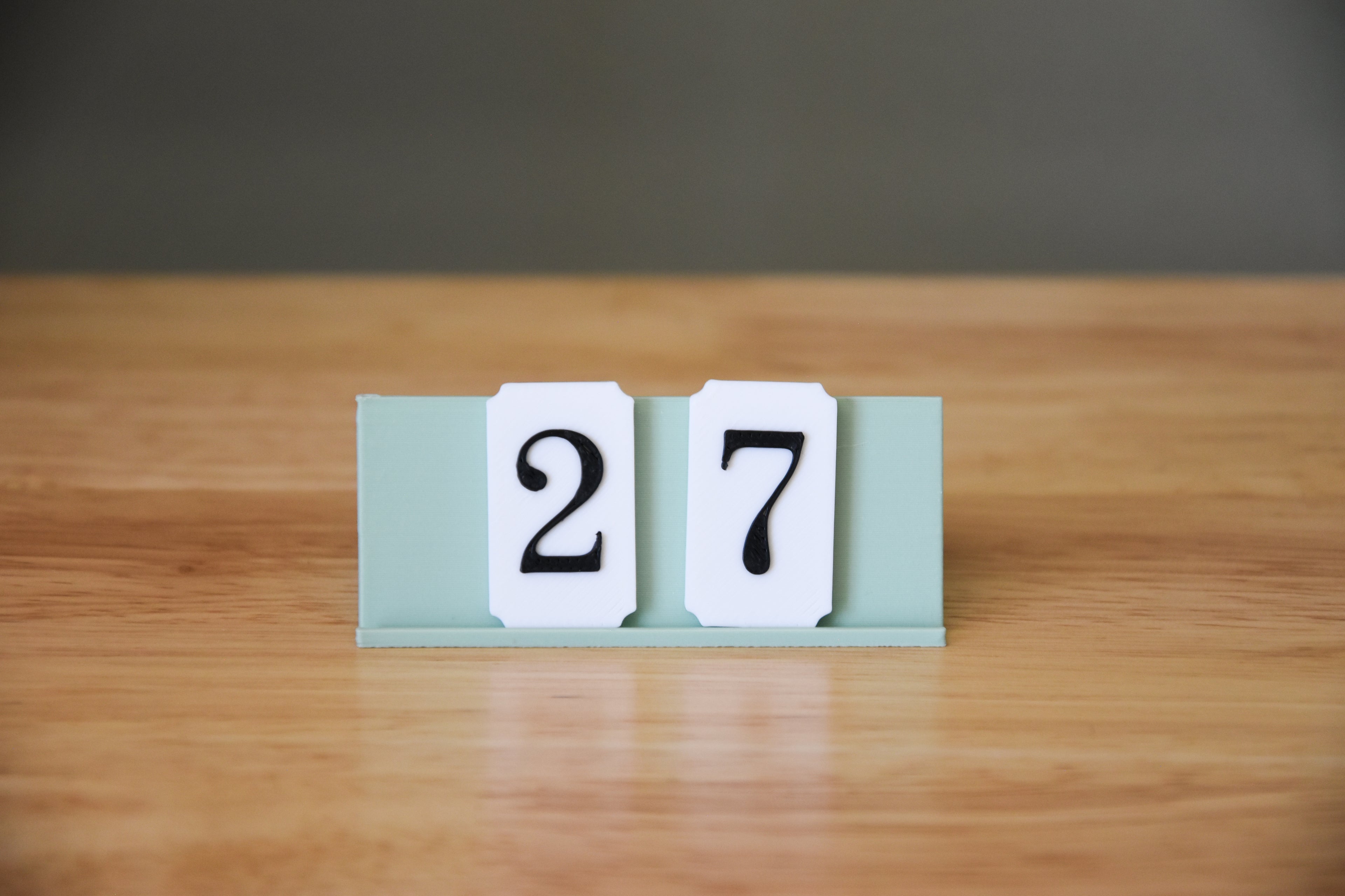 Number Tiles 3 Pack & Stand- 1:12 scale