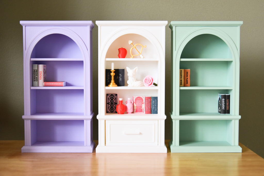 Traditional Tall Mini Bookshelf- 1:12 scale