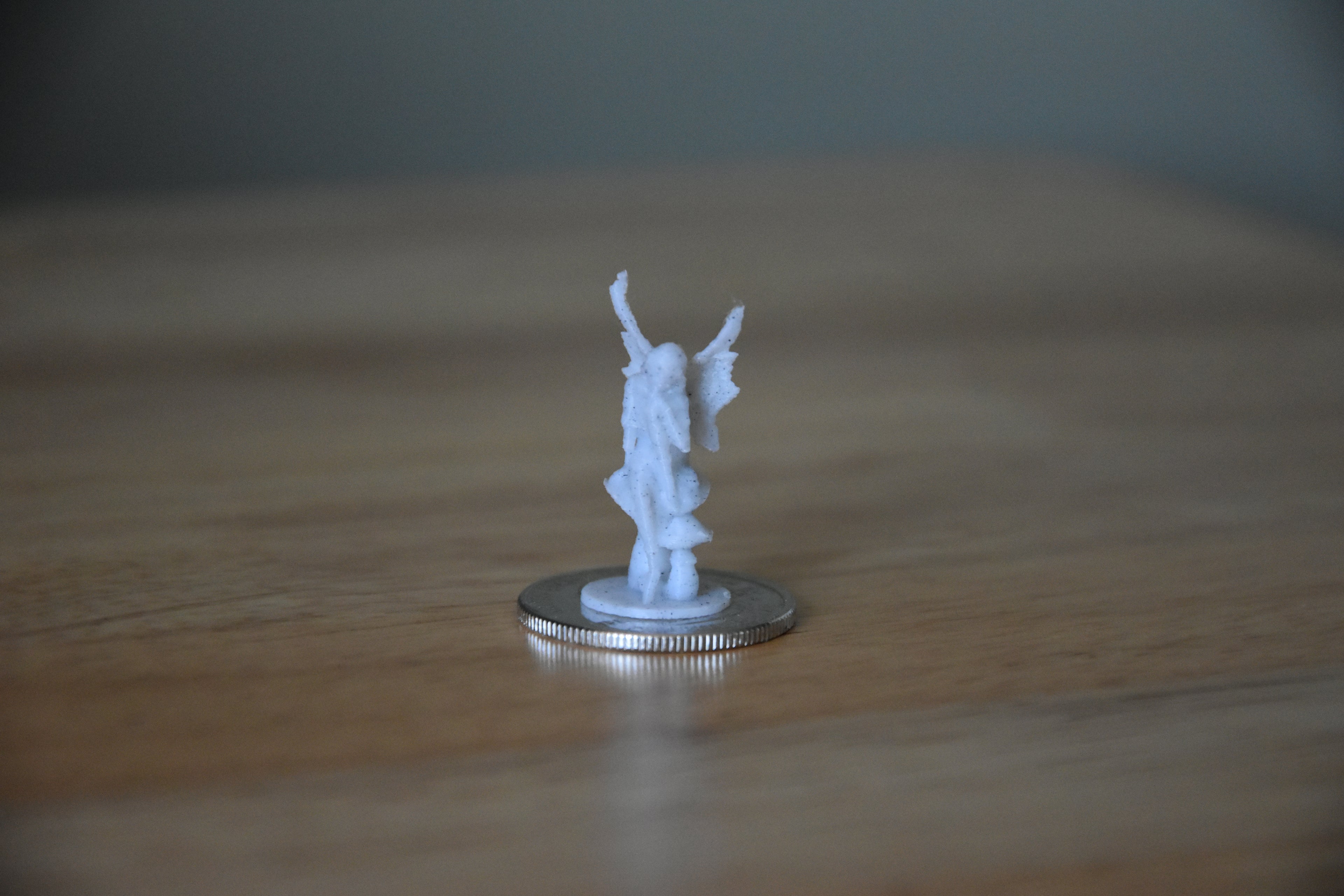 Fairy on Mushrooms Statue- Mini 1:12 scale