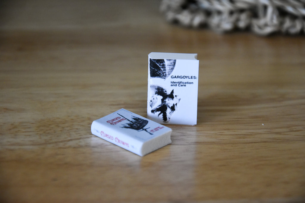 Fantasy Research Books & Guides 12 DIY Mini Books- 1:12 scale