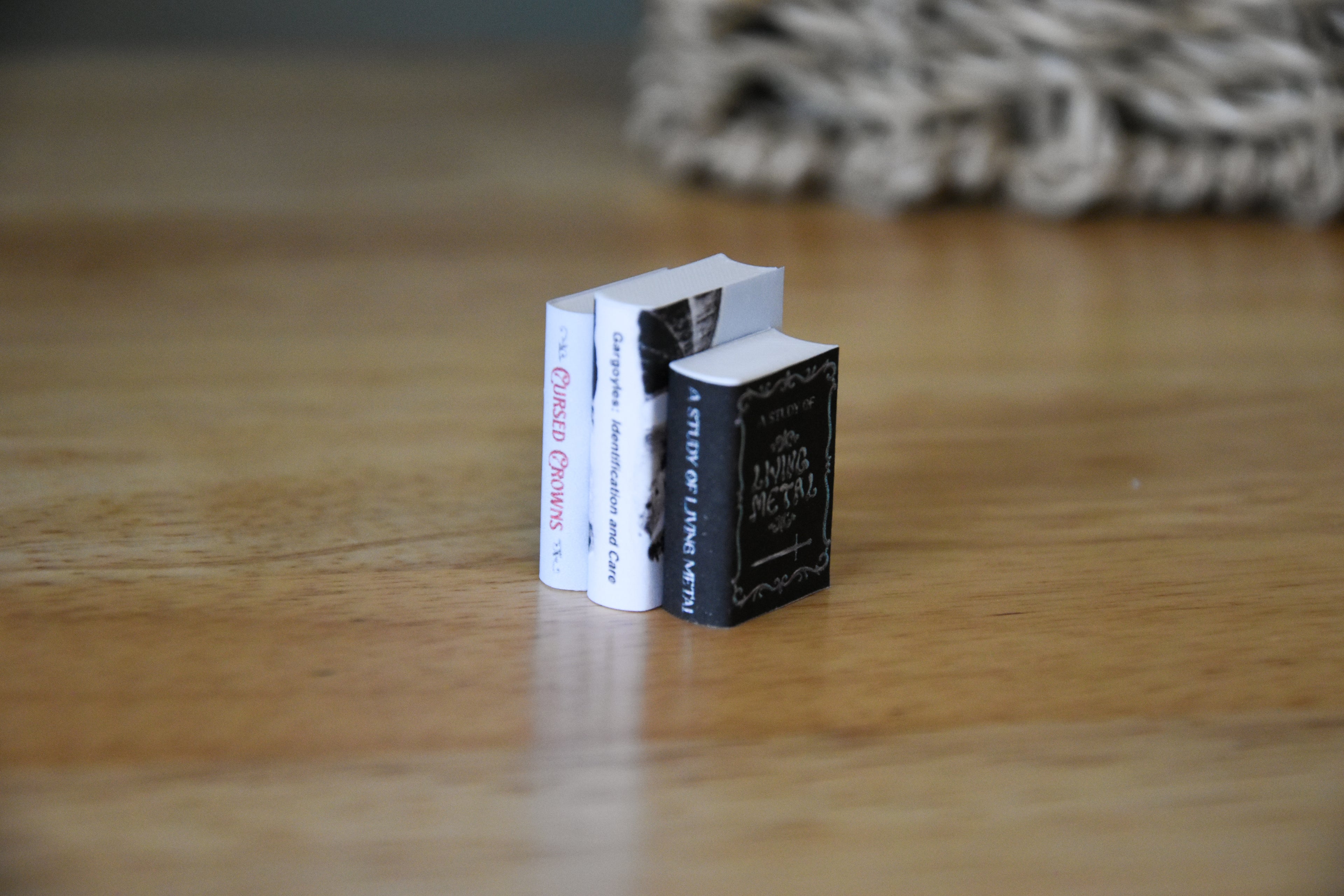 Fantasy Research Books & Guides 12 DIY Mini Books- 1:12 scale