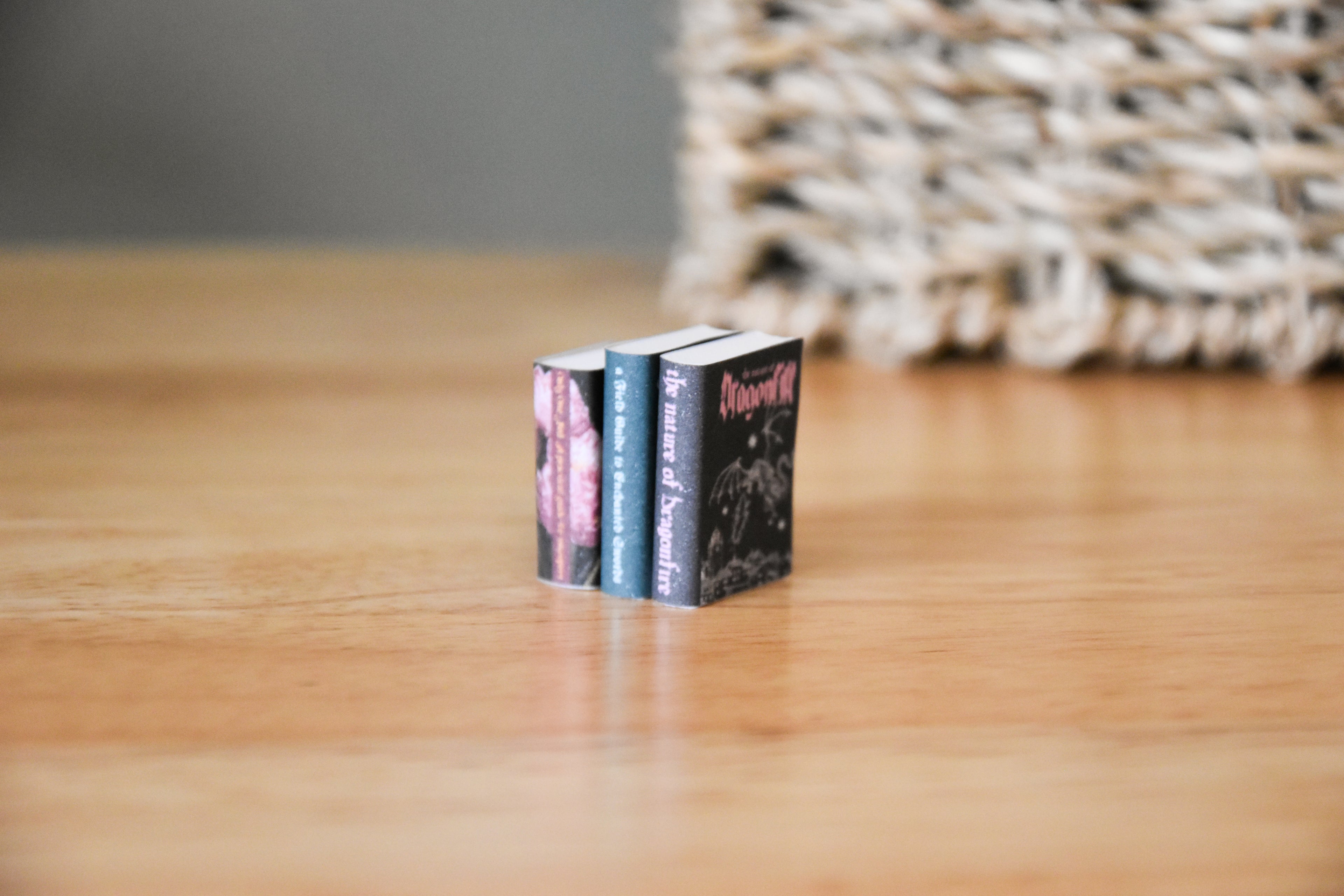 Fantasy Research Books & Guides 12 DIY Mini Books- 1:12 scale