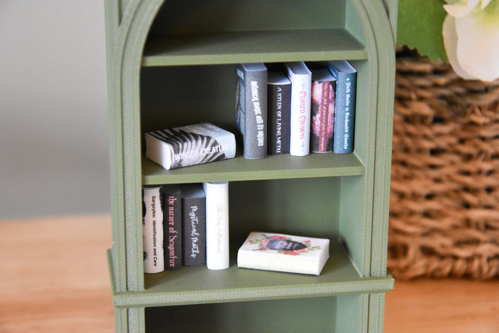 Fantasy Research Books & Guides 12 DIY Mini Books- 1:12 scale