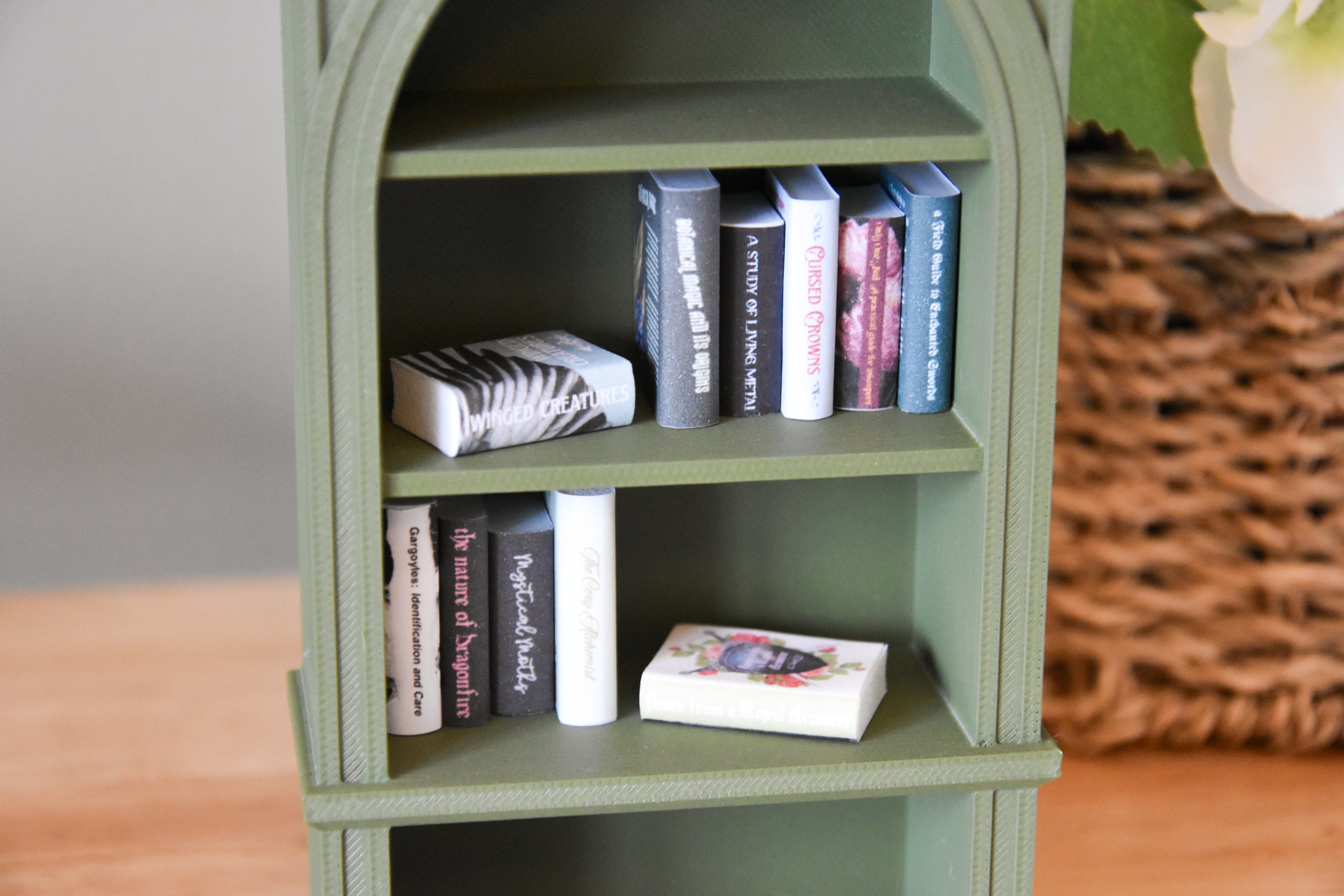 Fantasy Research Books & Guides 12 DIY Mini Books- 1:12 scale