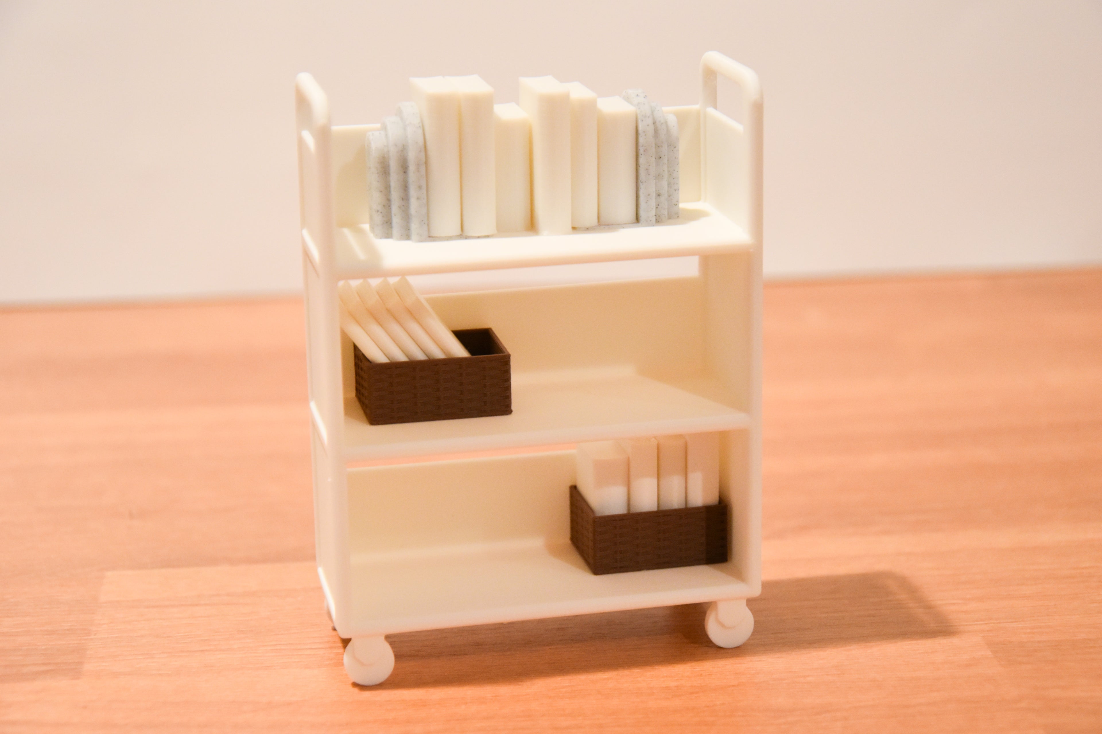 Mini Library Cart- 1:12 scale