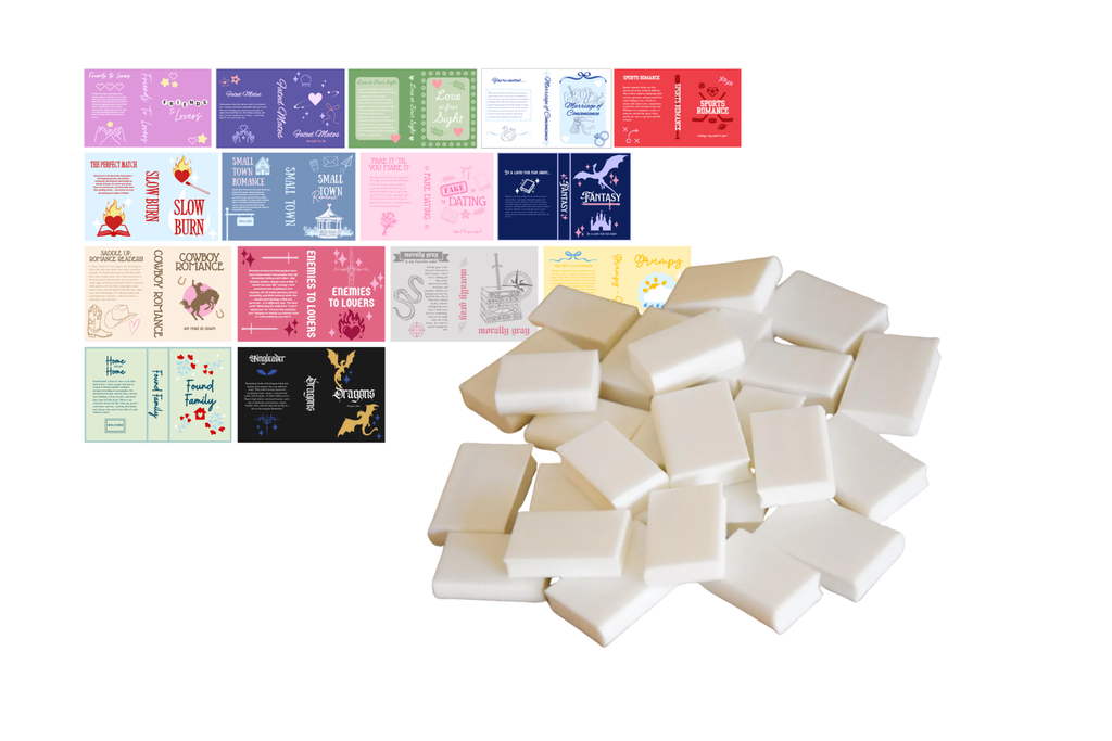 Pastel Genre & Trope 15 DIY Mini Books- 1:12 scale