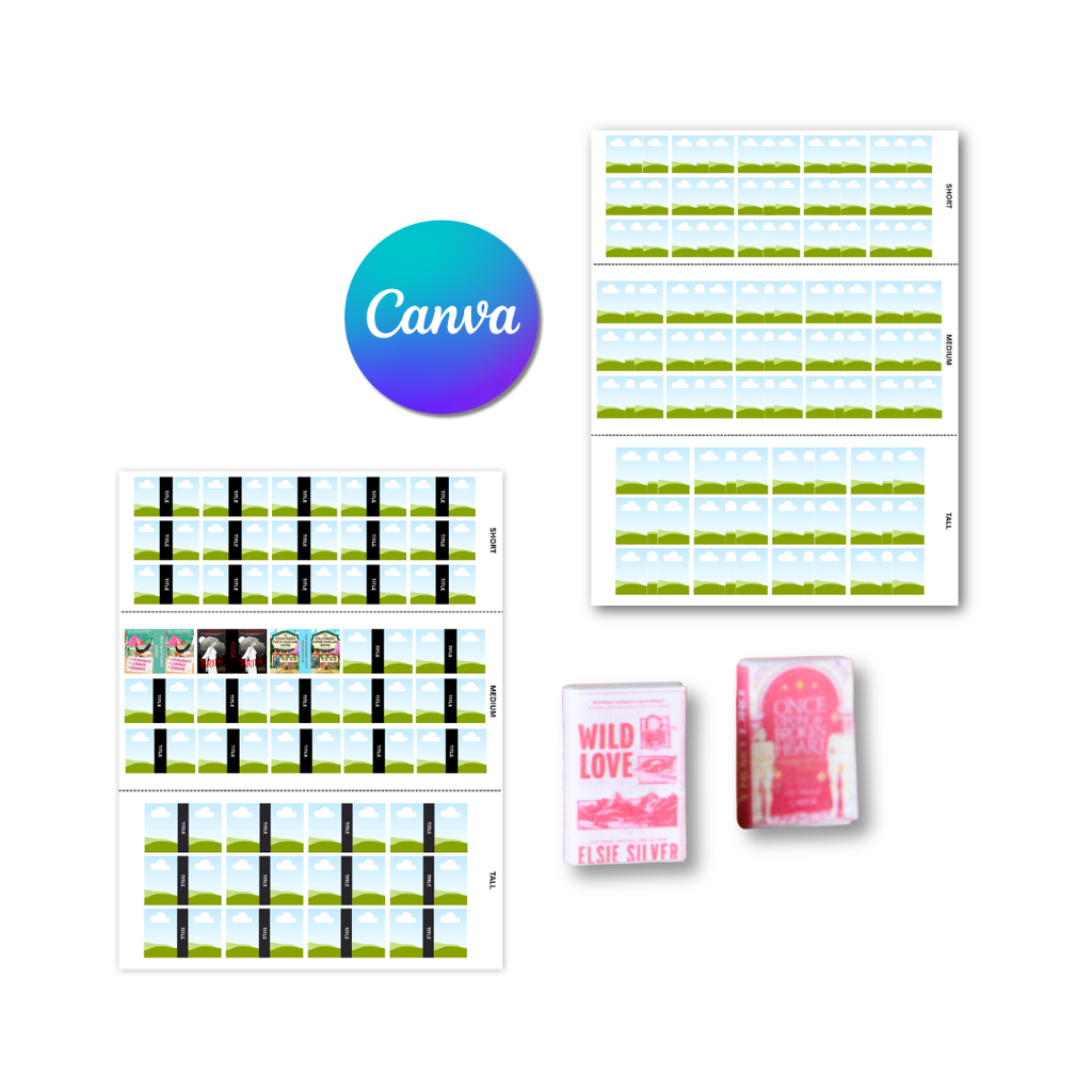 Blank Mini Book Template- Digital Download