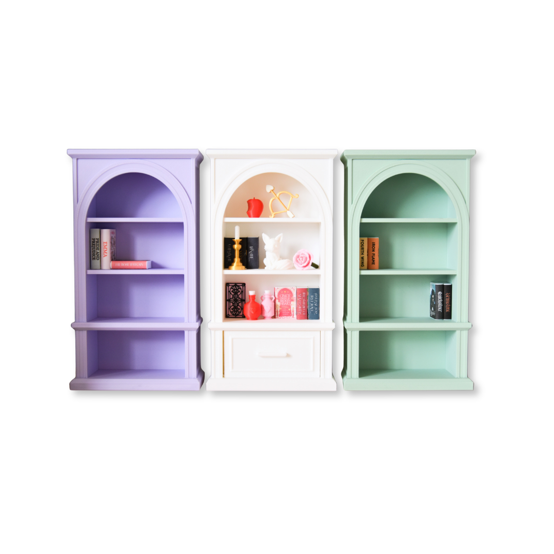 Traditional Tall Mini Bookshelf- 1:12 scale