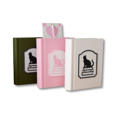 Book-Shaped Bookmark Holder- Cat