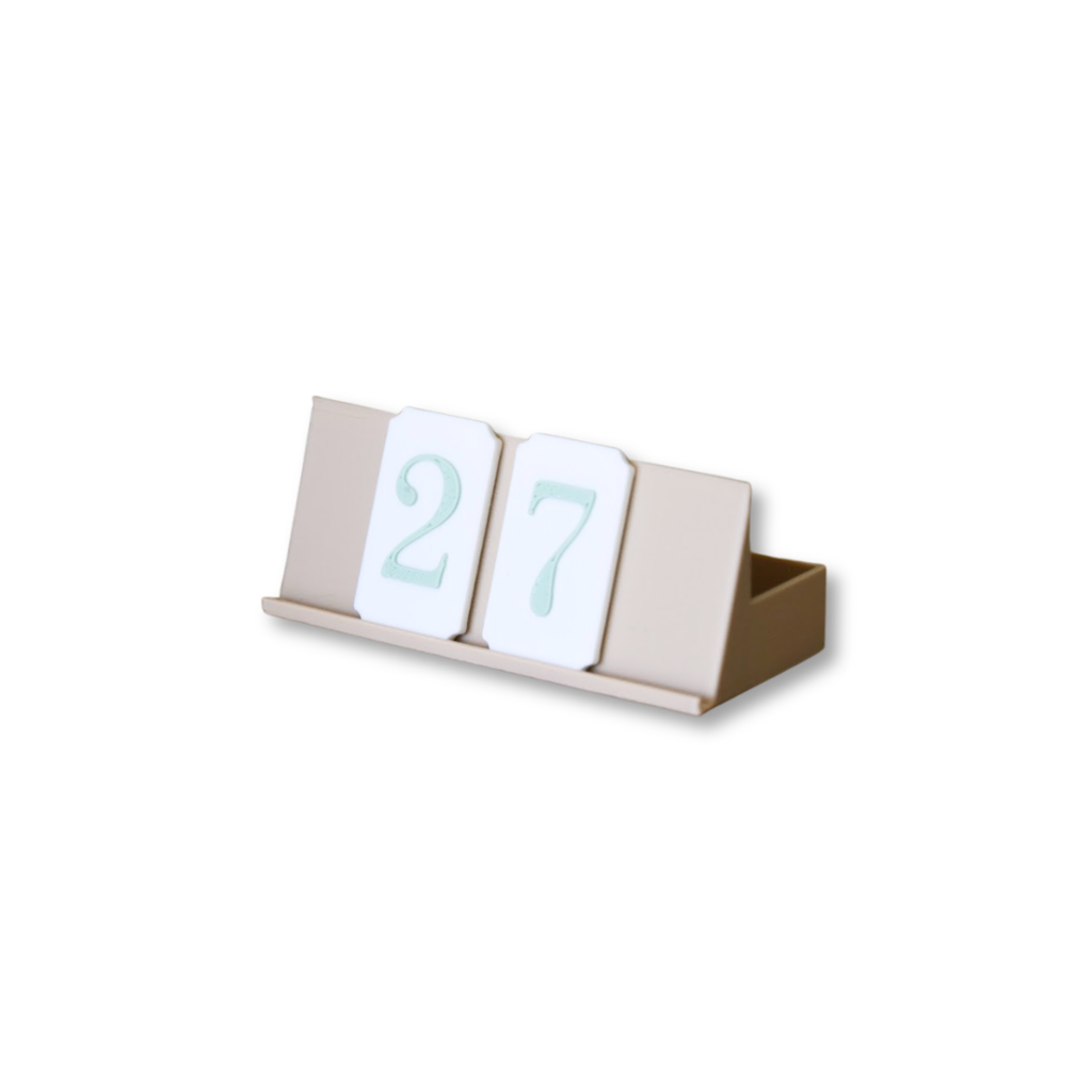 Number Tiles 3 Pack & Stand- 1:12 scale
