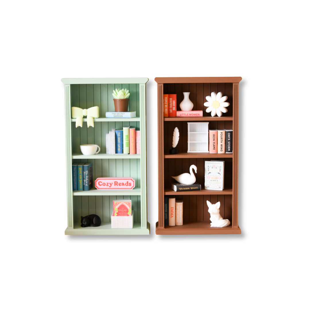 Classic Tall Mini Bookshelf- 1:12 scale
