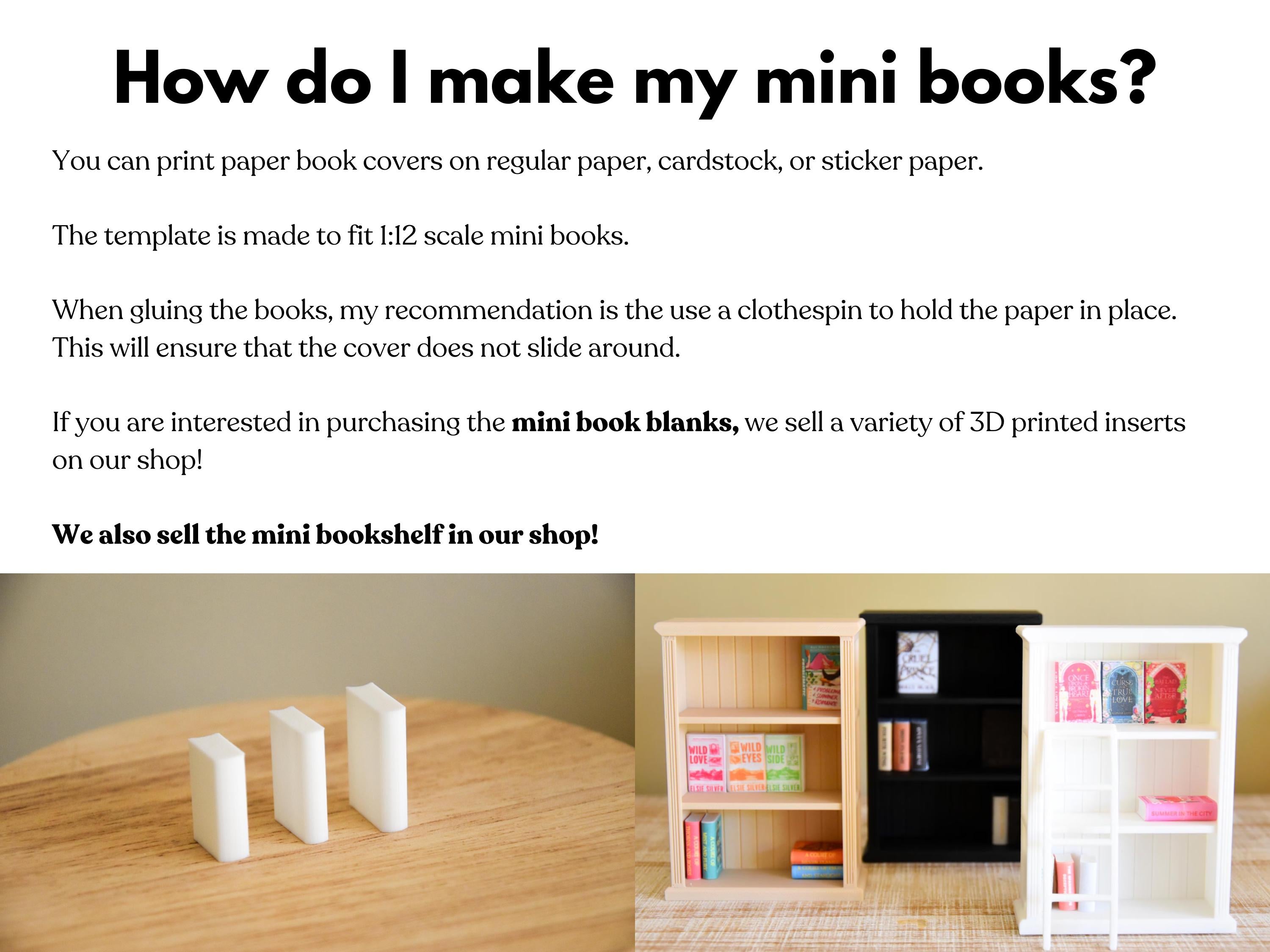 Blank Mini Book Template- Digital Download